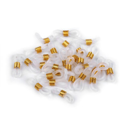 Clipsuri / ocheti silicon ochelari - Alb (120 Bucăți)