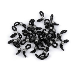 Clipsuri / ocheti silicon ochelari - Negru (120 Bucăți)