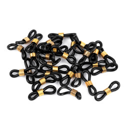 Clipsuri / ocheti silicon ochelari - Negru (120 Bucăți)