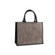 Geantă din iută cu model chevron 42x33 cm - Ecru natural (1 Bucată) Geantă din iută cu model chevron 42x33 cm - Ecru natural (1 Bucată)