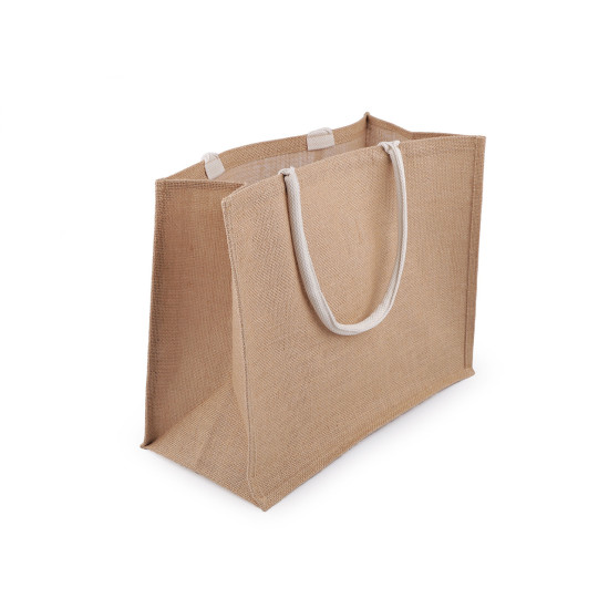 Geanta de iuta decorabila 45x36 cm - Ecru natural (3 Bucăți)
