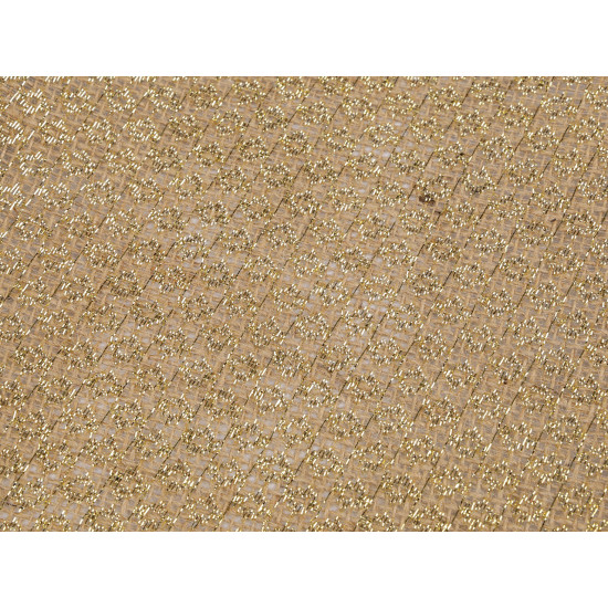 Iuta naturala cu lurex latime 30 cm - Ecru natural (5 Metri) Iuta naturala cu lurex latime 30 cm - Ecru natural (5 Metri)