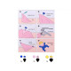 Presa manuala pentru capse - Roz deschis (1 Set) Presa manuala pentru capse - Roz deschis (1 Set)