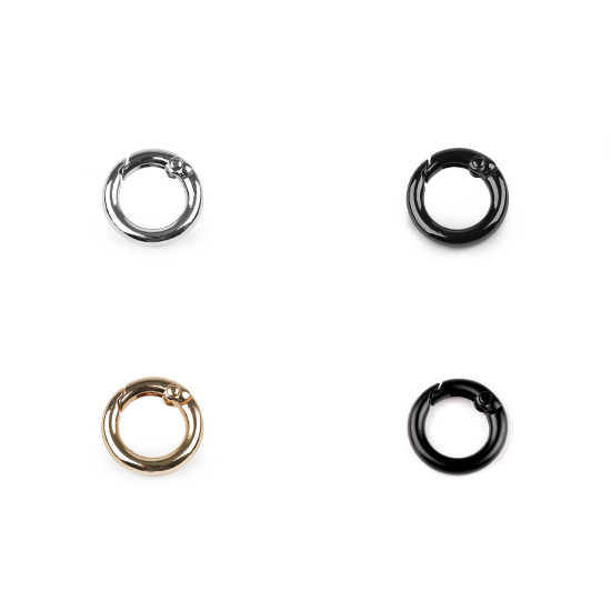 Inel carabină, ø13 mm - Auriu rose (10 Bucăți)