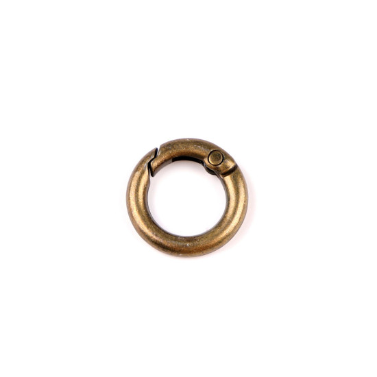 Inel carabină, ø13 mm - Auriu rose (10 Bucăți)
