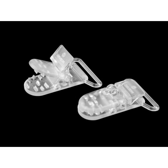 Clips din plastic latime 26 mm - Transparent (20 Bucăți) Clips din plastic latime 26 mm - Transparent (20 Bucăți)