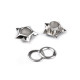 Ocheti stea interior ø5 mm / ø12,7 mm exterior - Alamă antică (300 Perechi) Ocheti stea interior ø5 mm / ø12,7 mm exterior - Alamă antică (300 Perechi)