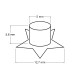 Ocheti stea interior ø5 mm / ø12,7 mm exterior - Alamă antică (300 Perechi) Ocheti stea interior ø5 mm / ø12,7 mm exterior - Alamă antică (300 Perechi)