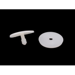 Articulatii jucarii cu siguranta  ø33 mm - Transparent (20 Seturi)