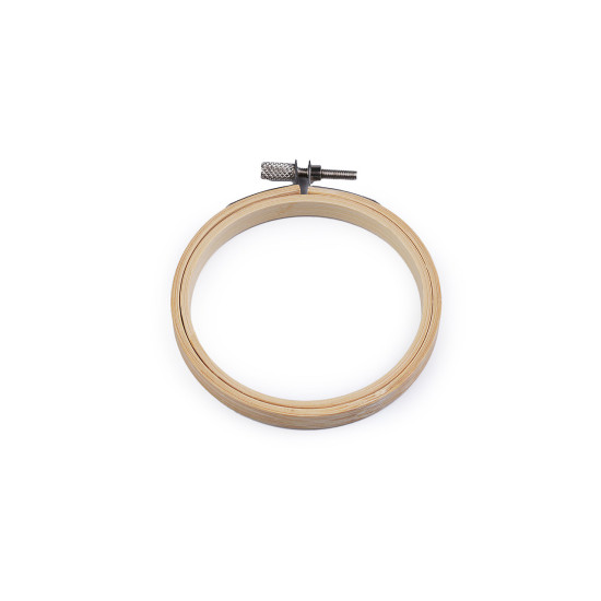 Ramă de brodat din bambus ø8 cm - Bambus deschis (1 Bucată) Ramă de brodat din bambus ø8 cm - Bambus deschis (1 Bucată)