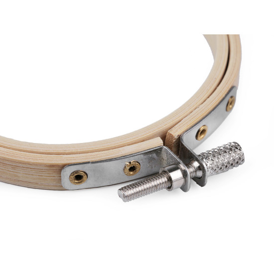 Ramă de brodat din bambus ø8 cm - Bambus deschis (1 Bucată) Ramă de brodat din bambus ø8 cm - Bambus deschis (1 Bucată)