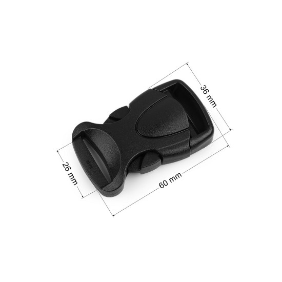 Catarama trident latime 26 mm - Negru (100 Seturi) Catarama trident latime 26 mm - Negru (100 Seturi)