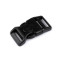 Frostfeste steckschnalle mit sicherung breite 20 mm, 25 mm gebogen - Schwarz (10 Sets)