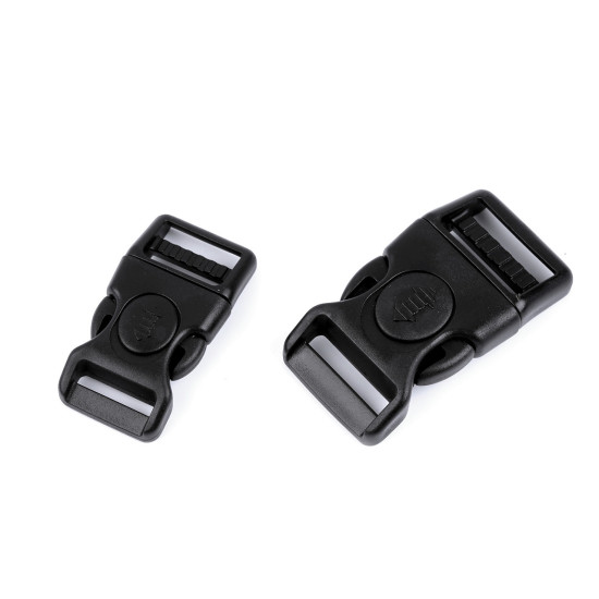Cataramă trident rezistentă la îngheț cu siguranță 20 mm lățime, 25 mm curbată - Negru (100 Seturi) Cataramă trident rezistentă la îngheț cu siguranță 20 mm lățime, 25 mm curbată - Negru (100 Seturi)