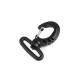 Carabină din plastic 25; 30; 40; 50 mm - Negru (10 Bucăți)