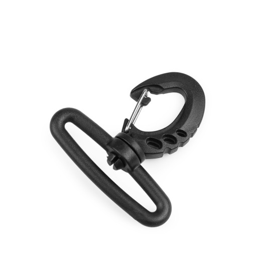 Carabină din plastic 25; 30; 40; 50 mm - Negru (10 Bucăți)