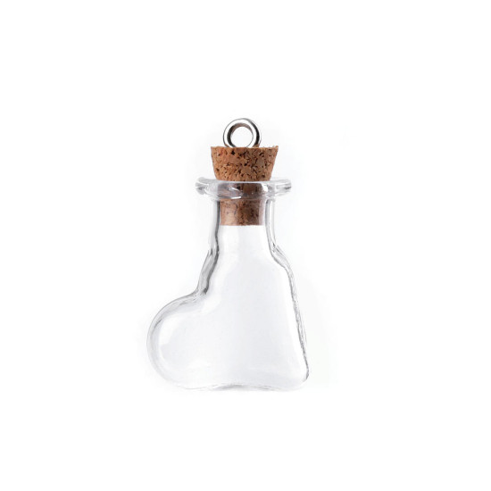 Sticlute cu dop de pluta, stea, balon, inima - Transparent (5 Fiole) Sticlute cu dop de pluta, stea, balon, inima - Transparent (5 Fiole)