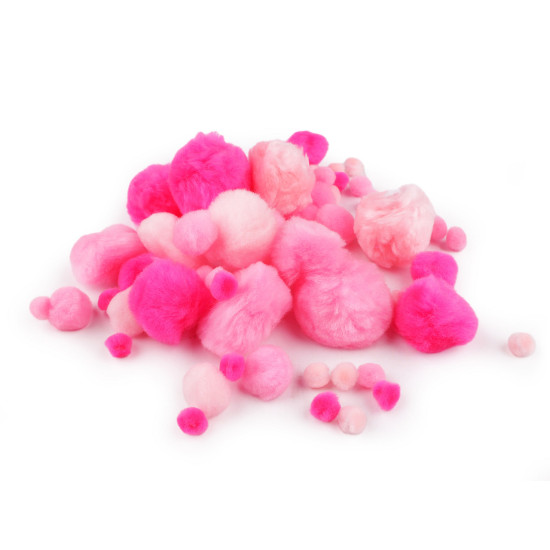 Pompoane mix de dimensiuni - Bej maroniu (1 Sac)