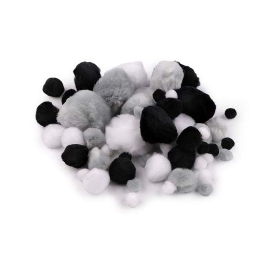 Pompoane mix de dimensiuni - Bej maroniu (1 Sac)