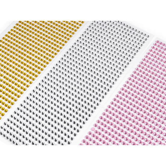 Strasuri din plastic autoadezive ø5 mm - Cristal (1 Card) Strasuri din plastic autoadezive ø5 mm - Cristal (1 Card)