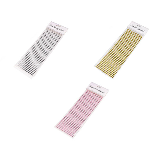 Strasuri din plastic autoadezive ø5 mm - Cristal (1 Card) Strasuri din plastic autoadezive ø5 mm - Cristal (1 Card)