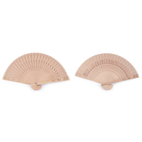 Evantai din bambus - Natural deschis (1 Bucată) Evantai din bambus - Natural deschis (1 Bucată)