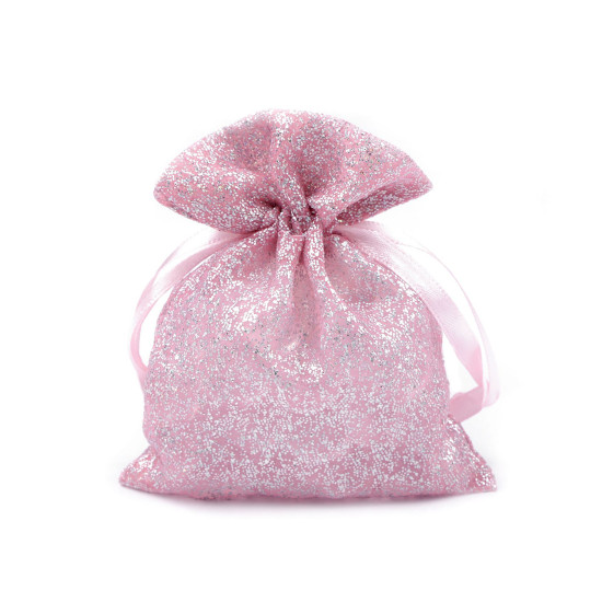 Saculet cadou organza cu sclipici, 10x13 cm - Argintiu deschis (10 Bucăți) Saculet cadou organza cu sclipici, 10x13 cm - Argintiu deschis (10 Bucăți)