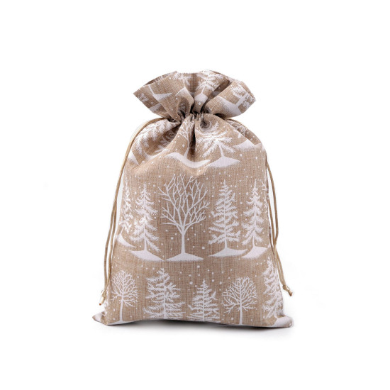 Saculet cadou imitatie iuta 20x30 cm - Gri neutral (1 Bucată) Saculet cadou imitatie iuta 20x30 cm - Gri neutral (1 Bucată)