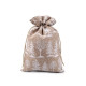 Saculet cadou imitatie iuta 20x30 cm - Gri neutral (1 Bucată) Saculet cadou imitatie iuta 20x30 cm - Gri neutral (1 Bucată)