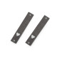 Etichetă din piele inimă 12x70 mm - Galben muștar (1 Bucată)