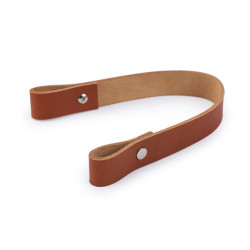 Maner din piele pentru geanta latime 2 cm lungime 30 cm - Maro coniac (1 Bucată)