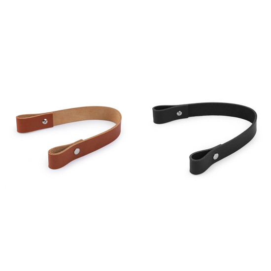 Maner din piele pentru geanta latime 2 cm lungime 30 cm - Negru (1 Bucată) Maner din piele pentru geanta latime 2 cm lungime 30 cm - Negru (1 Bucată)