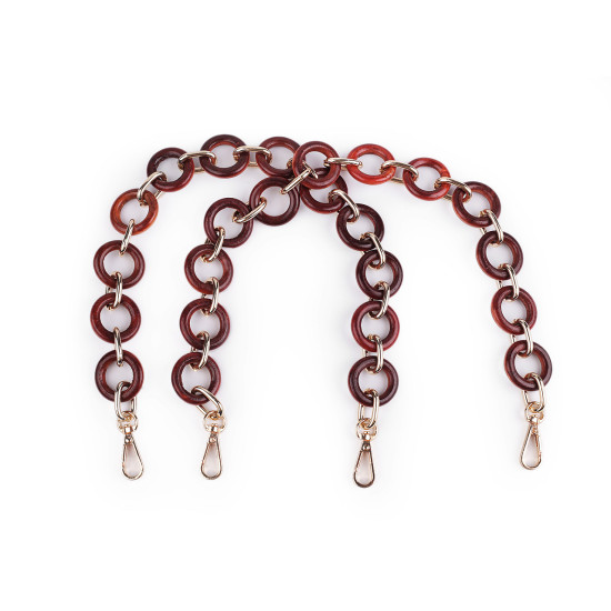 Toarta pentru geanti cu carabinine lungime 50 cm - Red-brown (2 Bucăți) Toarta pentru geanti cu carabinine lungime 50 cm - Red-brown (2 Bucăți)