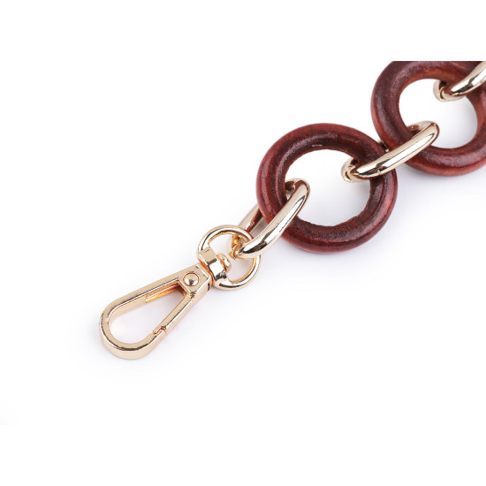 Toarta pentru geanti cu carabinine lungime 50 cm - Red-brown (2 Bucăți) Toarta pentru geanti cu carabinine lungime 50 cm - Red-brown (2 Bucăți)