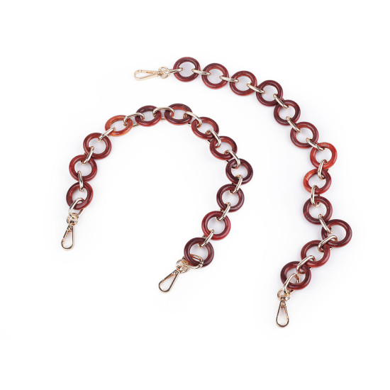 Toarta pentru geanti cu carabinine lungime 50 cm - Red-brown (2 Bucăți) Toarta pentru geanti cu carabinine lungime 50 cm - Red-brown (2 Bucăți)