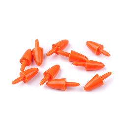 Nas / morcov pentru figurine 8x23 mm - Portocaliu (10 Bucăți)