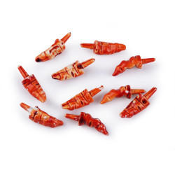 Nas / morcov pentru figurine 10x31 mm - Portocaliu (10 Bucăți)