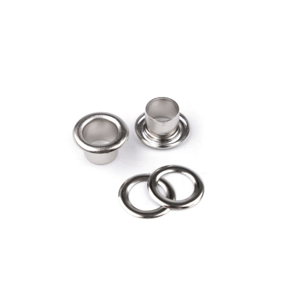 Ocheți metalici ø8 mm interior / ø14 mm exterior - Alamă antică (20 Perechi)