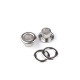 Ocheți metalici ø8 mm interior / ø14 mm exterior - Alamă antică (20 Perechi)