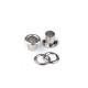 Ocheți metalici ø6 mm interior / ø11 mm exterior - Alamă antică (20 Perechi)