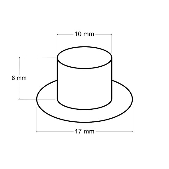 Ocheți metalici ø10 mm interior / ø17 mm exterior - Alamă antică (1000 Perechi)