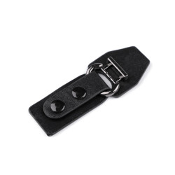 Inchizatoare din piele ecologica 3,3x9 cm - Negru (1 Pereche)