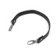 Curea cu carabine pentru geanta de mana, lungime 41-43 cm - Negru (1 Bucată) Curea cu carabine pentru geanta de mana, lungime 41-43 cm - Negru (1 Bucată)