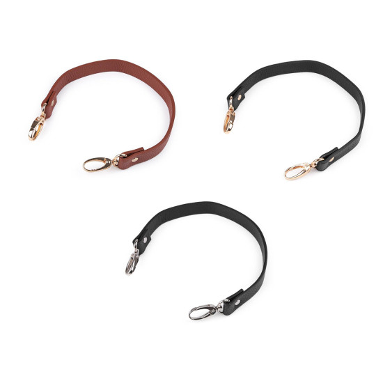 Curea cu carabine pentru geanta de mana, lungime 41-43 cm - Negru (1 Bucată) Curea cu carabine pentru geanta de mana, lungime 41-43 cm - Negru (1 Bucată)