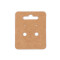Card de hârtie pentru cercei 50x65 mm - Maro natural (300 Bucăți)