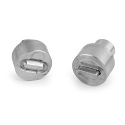 Matriță pentru capse ovale 4x16 mm, 5x18 mm - Nichel (1 Set)