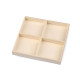 Cutie din lemn / organizator - Natural deschis (10 Bucăți) Cutie din lemn / organizator - Natural deschis (10 Bucăți)