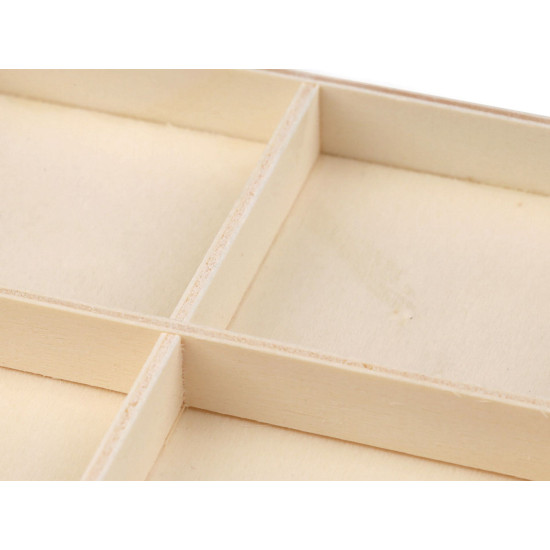 Cutie din lemn / organizator - Natural deschis (10 Bucăți) Cutie din lemn / organizator - Natural deschis (10 Bucăți)