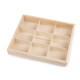 Cutie/organizator din lemn cu capac glisant - Natural deschis (3 Bucăți) Cutie/organizator din lemn cu capac glisant - Natural deschis (3 Bucăți)