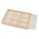 Cutie / organizator din lemn cu capac glisant - Natural deschis (1 Bucată) Cutie / organizator din lemn cu capac glisant - Natural deschis (1 Bucată)
